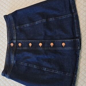 Madewell Jean skirt Button Size 8